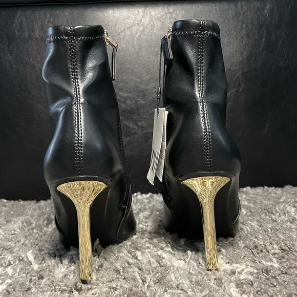 NWT Zara Golden Heel Ankle Boots - Picture 8 of 10